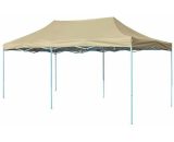 Hommoo - Foldable Tent Pop-Up 3x6 m Cream White DDVD27054_UK