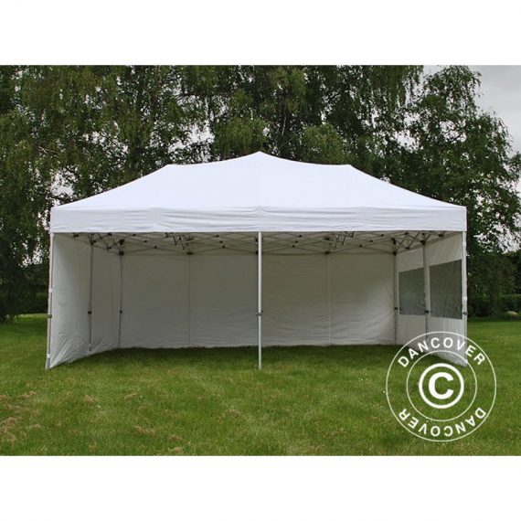 Dancover - Pop up gazebo FleXtents Pop up canopy Folding tent Xtreme 50 6x6 m White, incl. 8 sidewalls - White 5710828607736 5710828607736