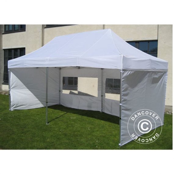 Dancover - Pop up gazebo FleXtents Pop up canopy Folding tent Xtreme 50 3x6 m White, Flame retardant, incl. 6 sidewalls - White 5710828657922 5710828657922