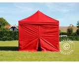Dancover - Pop up gazebo FleXtents Pop up canopy Folding tent Xtreme 50 3x3 m Red, incl. 4 sidewalls - Red 5710828212282 5710828212282