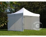 Dancover - Pop up gazebo FleXtents Pop up canopy Folding tent pro 3.5x3.5 m White, incl. 4 sidewalls - White 5710828765368 5710828765368