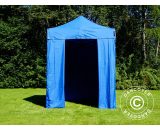 Pop up gazebo FleXtents Pop up canopy Folding tent Basic v.2, 2x2 m Blue, incl. 4 sidewalls - Blue 5710828798984 5710828798984