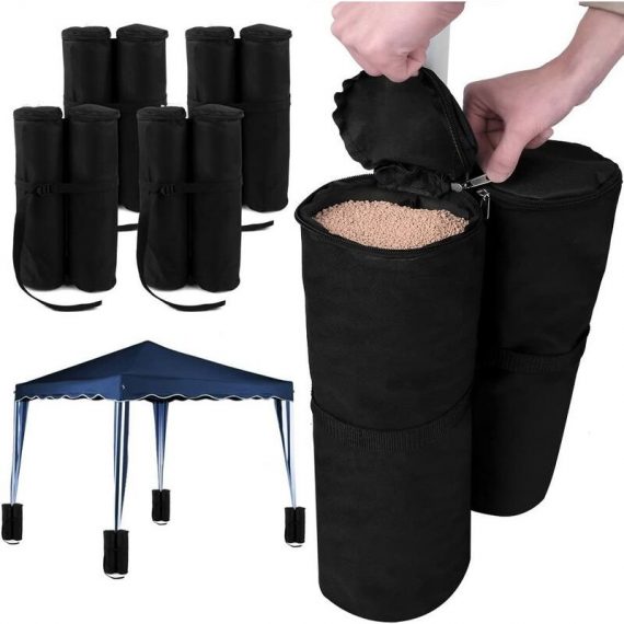 Weight bags for gazebo and gazebo 100% Polyester 4 x 2 Bags to fill 60 kg Max Garden Party tent - Rhafayre QWMM000336 9351729950147