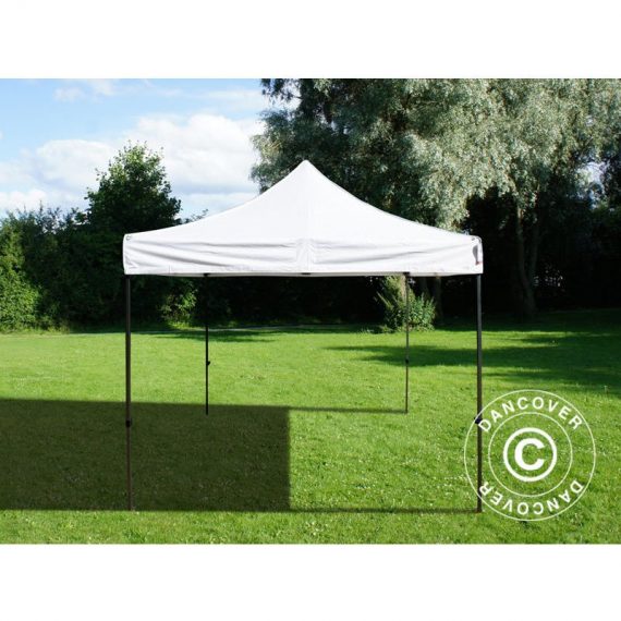 Dancover - Pop up gazebo FleXtents Pop up canopy Folding tent Basic v.3, 4x4 m White - White 5710828864535 5710828864535