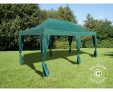 Dancover - Pop up gazebo FleXtents Pop up canopy Folding tent pro 3x6 m Green, incl. 6 decorative curtains - Green 5710828395831 5710828395831
