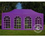 Dancover - Pop up gazebo FleXtents Pop up canopy Folding tent pro Vintage Style 3x6 m Purple, incl. 6 sidewalls - Purple 5715233078553 5715233078553