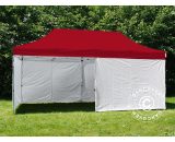 Dancover - Pop up gazebo FleXtents Pop up canopy Folding tent® pro, Medical & Emergency tent, 3x6 m, Red/White, incl. 6 sidewalls - White / red 5710828931930 5710828931930