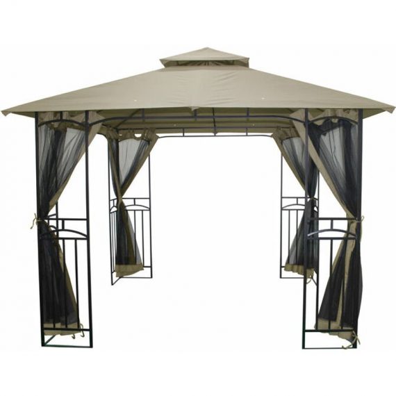 Silverstone - Winchester Canopy Lewis's Winchester Canopy Gazebo - Gazebo with Sides 3m x 3m - Gazebo, Pop Up Gazebo, Garden Awnings, Canopy 1693218 5056467490415