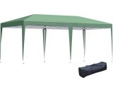 6 x 3M Pop Up Gazebo Patio Party Event Heavy Duty Canopy Green - Green - Outsunny 5056534552428 5056534552428