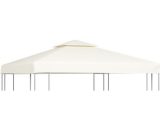 Vidaxl - Gazebo Cover Canopy Replacement 310 g / m² Cream White 3 x 3 m White 8718475869962 8718475869962