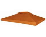 Gazebo Cover Canopy Replacement 310 g / m2 Terracotta 3 x 4 m VDTD26295 - Topdeal VDTD26295_UK 7738219430129