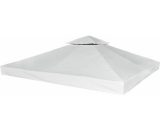 Gazebo Cover Canopy Replacement 310 g / m2 Cream White 3 x 3 m VDTD26286 - Topdeal VDTD26286_UK 7738219430037