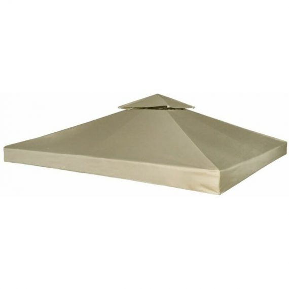 Gazebo Cover Canopy Replacement 310 g / m2 Beige 3 x 3 m VDTD26287 - Topdeal VDTD26287_UK 7738219430044