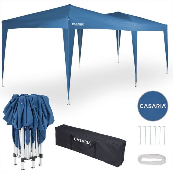Gazebo 3x6m Capri Pop-Up Party Tent Outdoor Garden Patio Festival Canopy Marquee Blue 107100 4250525365450