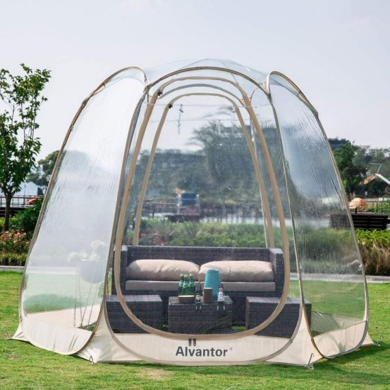 Alvantor - Bubble Tent Pop Up Gazebo, 4-6 Person Screen House Room Garden Patio Canopy Shelter, Large Premium Oversize Instant Greenhouse Weather Pod 9019000000 304369484984