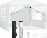 Gazebo Marquee Party Tent With Sides Waterproof Garden Patio Outdoor Canopy 3x3m - Bamny 1013771 702735781956