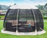 Alvantor Pop Up Gazebo Event Shetler, 8-10 Person Instant Mosquito Netting Camping Dome Tent, UV 50+ Canopy Screen House for Garden, Patio, Backyard 902000000000