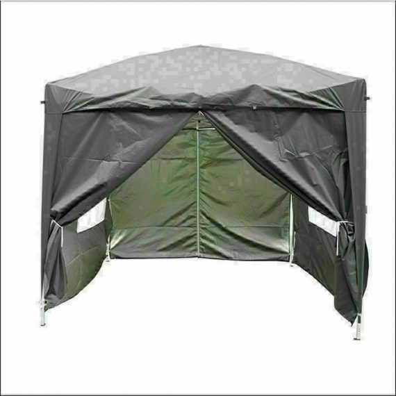 2.5 x 2.5m Garden Pop Up Gazebo Marquee Patio Canopy Wedding Party Tent- Anthracite 700-0082 5056391901346