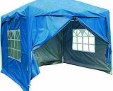 3 x 3m Garden Pop Up Gazebo Marquee Patio Canopy Wedding Party Tent - Blue 700-0087 5056391901391