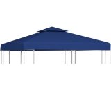 Devenirriche - Gazebo Cover Canopy Replacement 310 g / m Dark Blue 3 x 3 m - Blue MM-0784