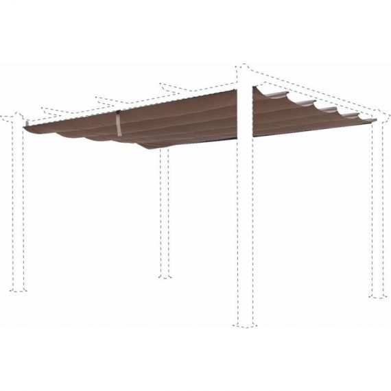 Beige-Brown canopy roof for 3x4m Condate gazebo - pergola replacement canopy, replacement canopy - Beige-brown PGA3X4ROOFBN 3760247268645