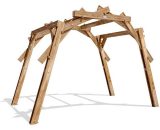 Dunster House Ltd. - The Portal Wooden Arched Pergola 3m x 2m Pressure Treated Timber Garden Structure plant Frame 8417 5055438719913