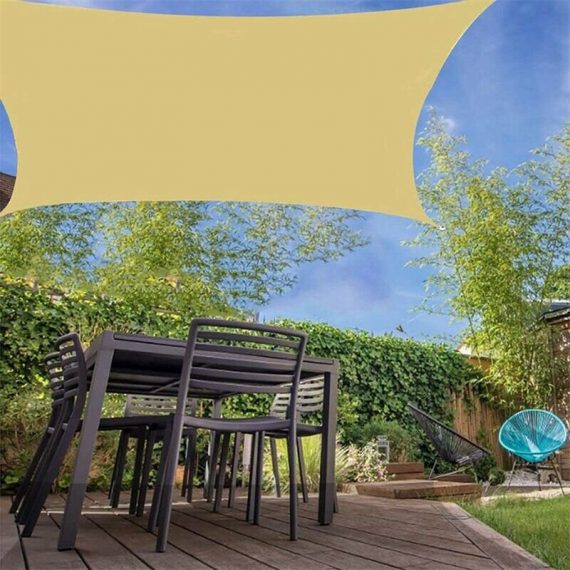 Rectangular Shade Sail Shade Sail 2 x 3m Waterproof, 98% uv Protection with Windproof Breathable, for Canopy for Pergola Patio Balcony Garden BAY-29533 6286528529146