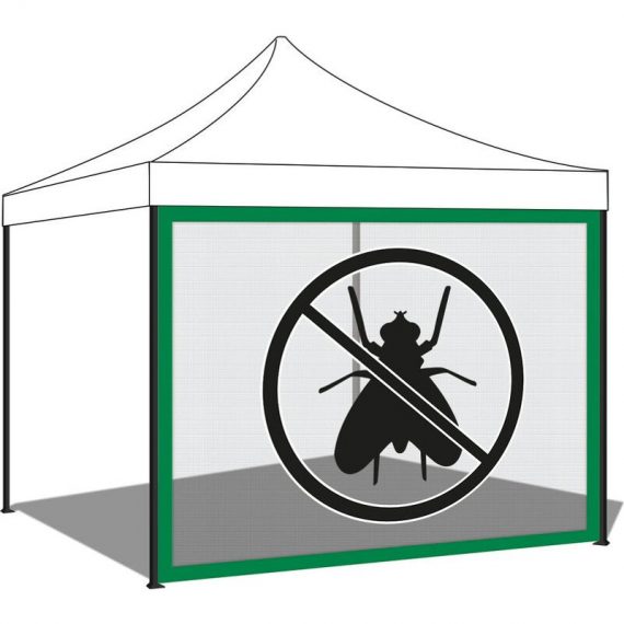 Mosquito net for garden gazebo. Mosquito net with velcro. 300X200H cm Green TZV-GRGX-3X3 8051160937776
