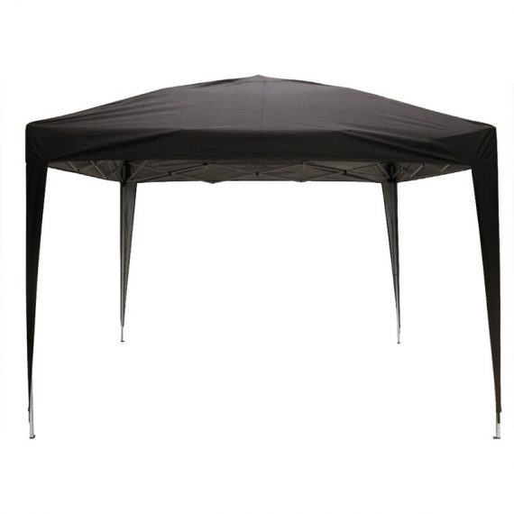 3x3M Pop Up Gazebo Outdoor Garden Shelter,Portable Canopy Marquee Tent Party Wedding (No Side Panels) Black 614PG-NS30BK 7425650344671
