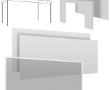 Complete set for gazebo 3x4m: 2 side curtains 4,5 + 1 side curtain 3m + door curtain + mosquito curtain white BNDL-3X4B-3L1P1Z 8058946870470