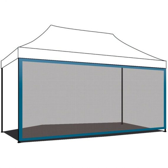 Mosquito net cover 3X4,5 for garden gazebo. Mosquito net with blue Velcro TZBL-GRGX-3X4 8051160939312