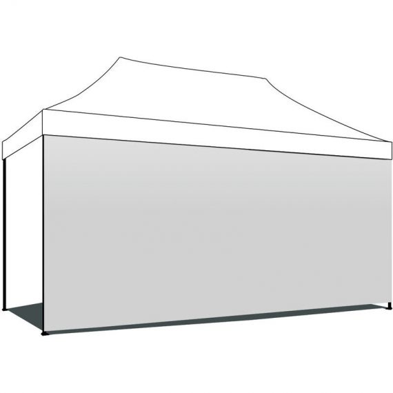 Side canvas for garden gazebo 3X4.5 m Canvas with Velcro various colours white TLB-GRGX-3X4 8051160939275