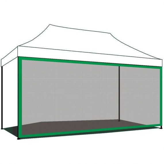 Mosquito net cover 3X4,5 for garden gazebo. Mosquito net with green Velcro TZV-GRGX-3X4 8051160939329