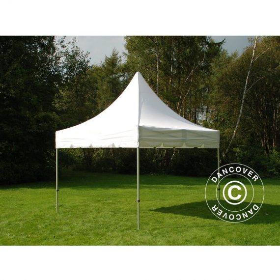 Dancover - Pop Up Gazebo FleXtents Pop up canopy Folding tent pro Peak Pagoda 4x4 m White - White 5715233127381 5715233127381