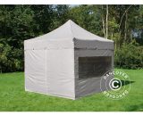 Pop up gazebo FleXtents Pop up canopy Folding tent PRO Peaked 4x4 m Latte, incl. 4 sidewalls - Latte 5710828891456 5710828891456